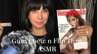 Gum Chewing 😙😗Magazine Flip Through ASMR