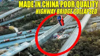 MADE IN CHINA poor quality: 12 people died in the COLLAPSE of China's Hubei highway bridge