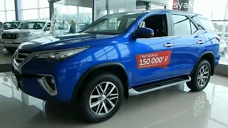 Toyota Fortuner Престиж 2,8 л 6АТ 4x4 Дизель рамный внедорожник от Toyota  интерьер  экстерьер обзор