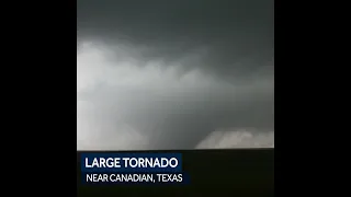 Large tornado barrels through part of Texas panhandle