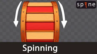 Spine 2D Tutorial animating wheel spinning loop