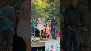 😍Her First Time Dancing On Stage! 🥰 #buckdance #flatfoot #oldtime #maupinfest #thomasmaupin