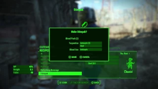 Fallout 4 crafting stimpack