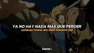 drown ; milet - rōmaji ン sub español ; vinland saga ED 2