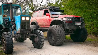 Offroad. BIGFOOT ПОСПОРИЛ с ТРАКТОРОМ! Новая дорога!