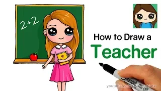 How to Draw a Teacher Easy | Back to School