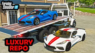 REPOING TWO LUXURY CORVETTE'S! | RAVENPORT REPO | Farming Simulator 22