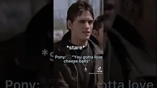 Pony turns in a rockstar singing about cheese balls |The Outsiders| TikTok