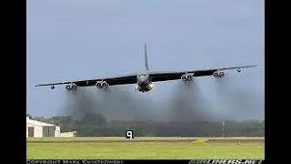 B-52 Scramble Start-Up, Take Offs & Landings Compilation.