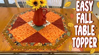 Easy Fall Table Topper | The Sewing Room Channel