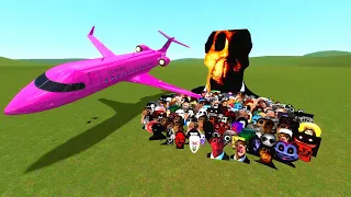 Airplane Vs Obunga and Nicos! Huge Planes (Part 2) Garry's Mod [Nexbots]