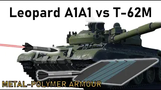 LEOPARD A1A1 vs T-62M | 105mm DM23 APFSDS vs Metal-Polymer Block | Armour Piercing Simulation