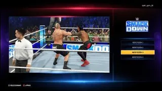 WWE  HORROR SUPLEX VS THE USO TAG TEAM SMACKDOWN