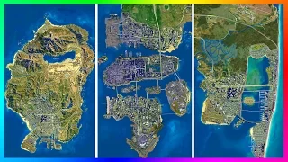 IS THE GTA 5 MAP ACTUALLY EXTREMELY SMALL!? - ULTIMATE LOS SANTOS COMPARISON VS GTA GAMES & MORE!