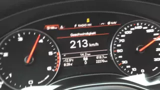 Audi A6 3.0 TDI C7 (245 PS) S-Tronic 0-250 km/h Launch Control