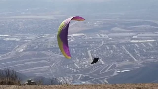 Paragliding from Crestline Ca 1-5-2018