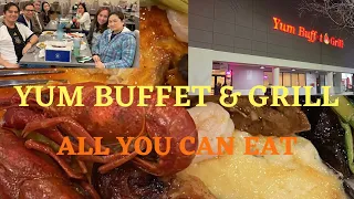 ALL YOU CAN EAT SEAFOOD CRAB SUSHI BUFFET IN SACRAMENTO CALIFORNIA @ Yum Buffet & Grill