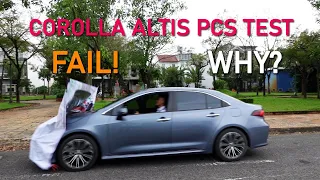 Test Thử Phanh Khẩn Cấp Trên Xe Corolla Altis 2022. Hai Lần Phanh, Một Lần Không. Tại Sao? PCS Test