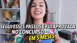 COMO ESTUDAR PARA CONCURSO e POR ONDE COMEÇAR | eu fiz isso e fui aprovada em 5 meses