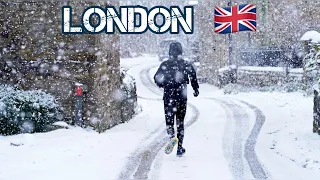 London SNOW Walk ⛄  | Finally Snowing South London 2022 |4K 50fps