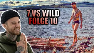 7 VS WILD: Floß NUR mit Messer bauen - Teilnehmer Reaction Folge 10 - Fabio Schäfer LIVE