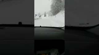 Driving in the snow, unspecified location, Italy, 09/12/20