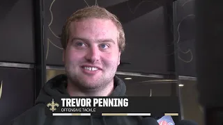 Trevor Penning talks switch to right side, Klint Kubiak's scheme | 2024 Saints OTAs 5/28/24