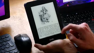 Koreader menu overview on Amazon Kindle PW2