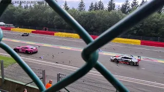 Spa 24 Hours 2021 CRASH involving Jack Aitken, Franck Perera, Davide Rigon & Kevin Estre