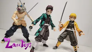 Bandai America Ultimate Legends Demon Slayers Figures of Tanjiro, Zenitsu and Inosuke Figure Review!