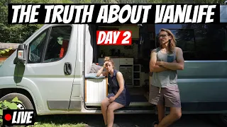 How much do we make on YouTube | DAY 2 | #VANLIFE REALITIES | *LIVE* VLOG