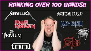 Ranking Over 100 Metal Bands!! | Tier List