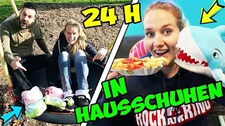 24 STUNDEN IN HAUSSCHUHEN - Nina, Kaan & Kathi sind 1 TAG IN PEINLICHEN PANTOFFELN auf der Strasse