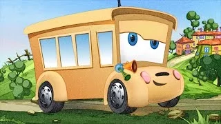 The wheels on the bus Nursery Rhyme with appMink.com preschool kindergarten songs (Pencil Drawing)