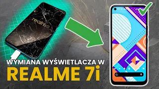 REALME 7i - wymiana wyświetlacza w domowych warunkach