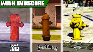 Evolution of Fire Hydrants in GTA Games | with EvoScore (2020)