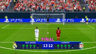 Real Madrid vs Liverpool | Penalty Shootout | Final UEFA Champions League 2022 UCL | eFootball PES