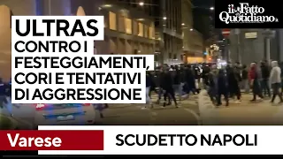 Scudetto Napoli, gli ultras del Varese bloccano i festeggiamenti. Cori e tentativi di aggressione