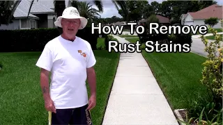 How To Remove Rust Stains From Driveways & Sidewalks - The Easy Way