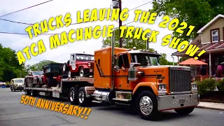 Trucks Leaving The 2021 ATCA Macungie Truck Show! 50th Anniversary!!
