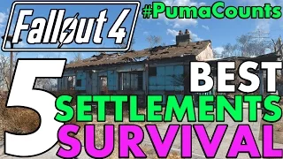 Top 5 Best Settlements for Fallout 4's Survival Mode 1.5 Update Guide #PumaCounts