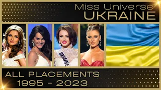 MISS UNIVERSE UKRAINE | EVERY PLACEMENT 1995-2023