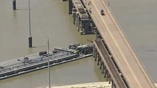 Evacuations slowly resume on Pelican Island Causeway after barge hits bridge