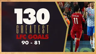 130 GREATEST LIVERPOOL GOALS | 90-81 | Owen, Salah & Gerrard's memorable Man Utd strikes