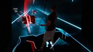 Beat Saber - Living Legend Using a Kinect 360 Green Screen on an HP WMR