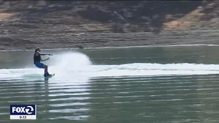 Exploring Lake Berryessa by boat