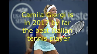 Camila Giorgi is the best Italian player in 2017