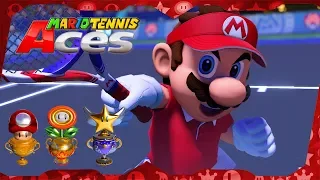 All Tournament Cups (Mario gameplay) | Mario Tennis Aces for Switch ᴴᴰ