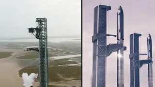 Official Footage of SpaceX's Starship Launch And Catch Tower (Mechazilla)