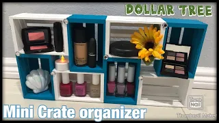 Dollar Tree Crate organizer / kids room decor ideas / organization DIY / makeup / LEGO organizer